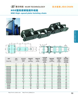 NSE型高速板链提升机链
